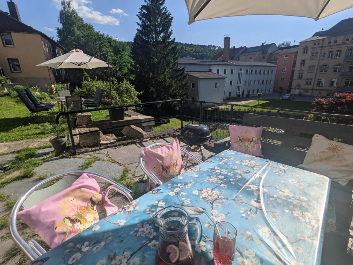 Urlaubstraum Mit Pool, Terrasse & Fluss Im Garten - Ut Apartment Sebnitz Bagian luar foto